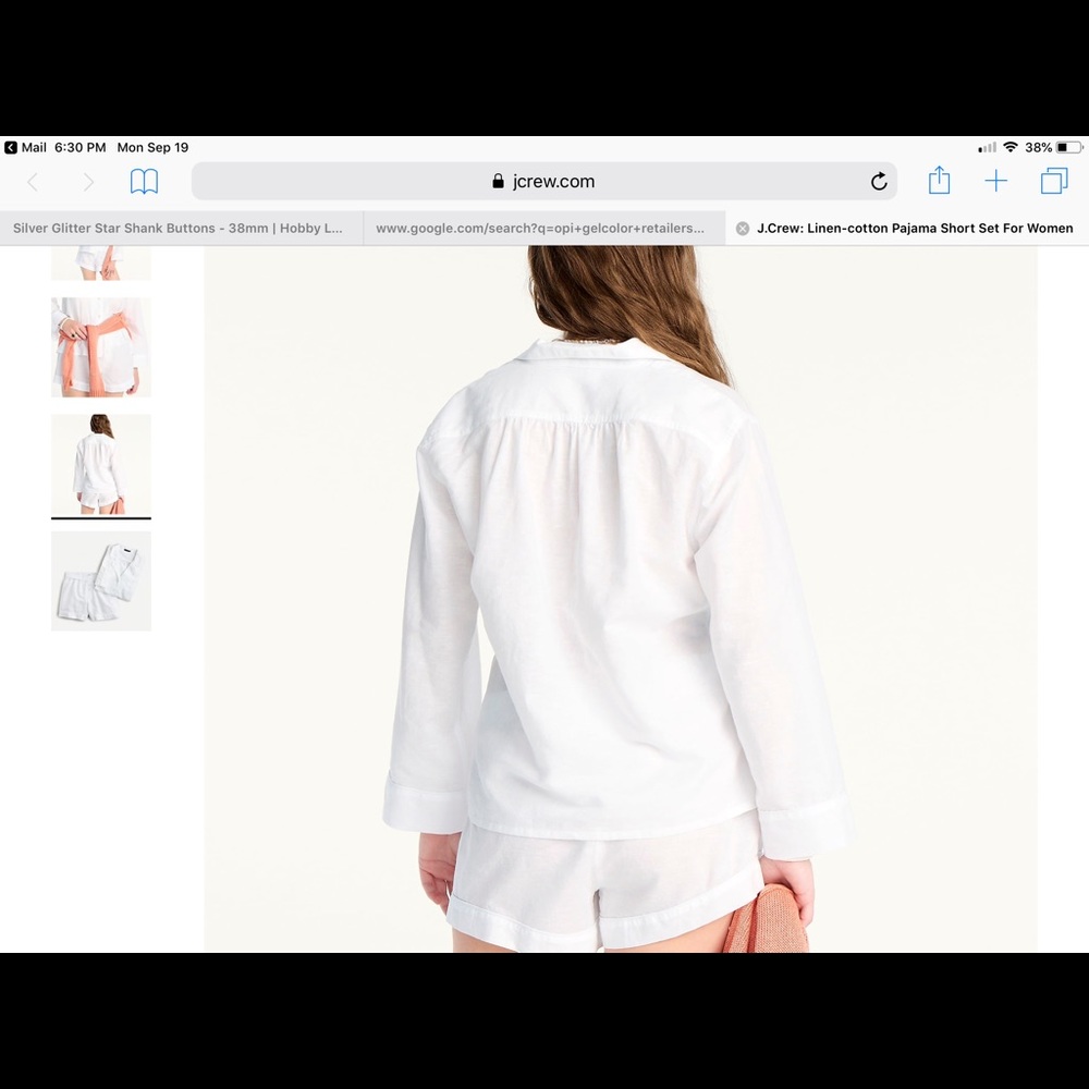 Jcrew Pajama two piece set - Picture 3 of 6